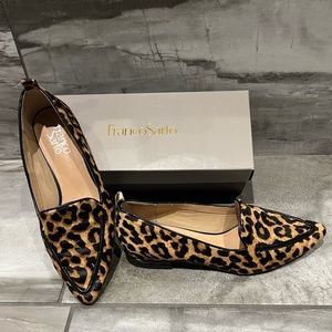 Franco Sarto leopard flats